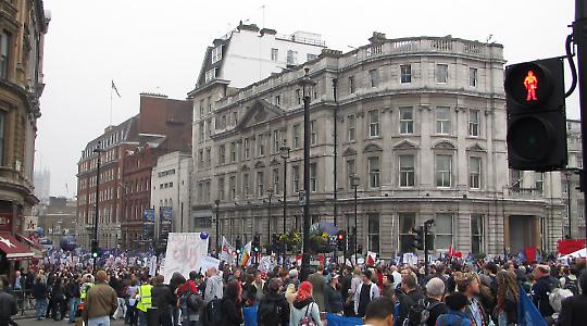 Proteste Ende März in London <br/>Foto von psmckiernan