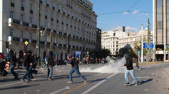 Protest in Athen im Dezember 2008 <br/>Foto von Sotiris Farmakidis, Flickr
