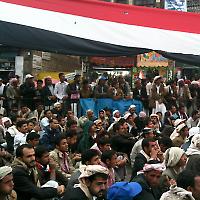 Sit-In in Sana'a im März