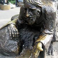 Ausschnitt der Skulptur "The Immigrants" im Battery Park in New York <br/>Foto von wallyg