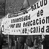 "Für eine gute Bildung": Protest in Santiago