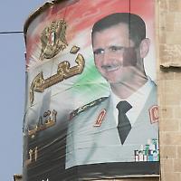 Assad-Banner in Damaskus <br/>Foto von spdl_n1